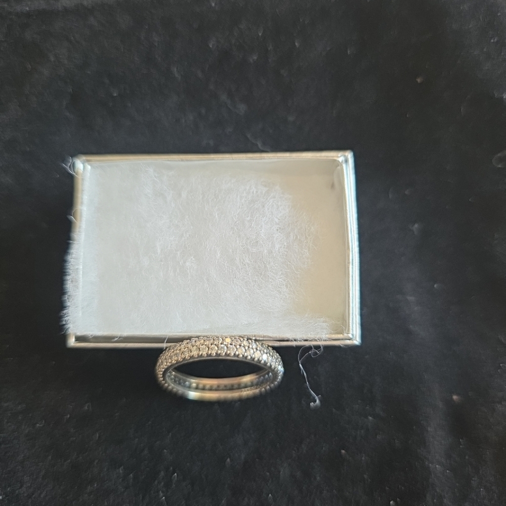 Authentic Pandora Inspiration Within Stackable Ring Size 8/57 190909CZ Retired